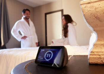 Alexa Smart Properties for Hospitality in camera