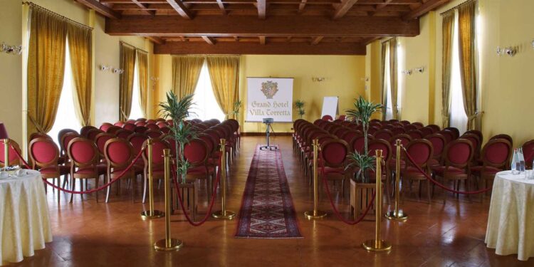 Meeting room al Grand Hotel Villa Torretta