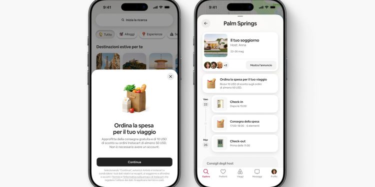 Svolta Airbnb: diventa anche piattaforma di hotel, noleggio auto, food delivery