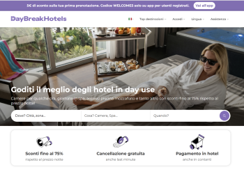 DayBreakHotels si amplia a tutti i servizi alberghieri: prenotazioni a +35%